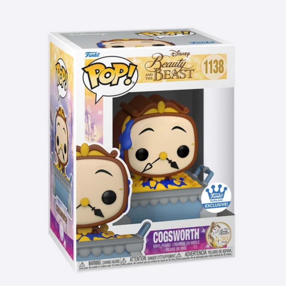NIB Funko Cogsworth in Cobbler Pan